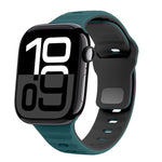 سوار ساعة سيليكون بقفل عكسي بنمط الموجة، لسلسلة Apple Watch 10 مقاس 46 مم، لسلسلة Apple Watch 10 مقاس 42 مم، لسلسلة Apple Watch SE 2023 مقاس 44 مم، لسلسلة Apple Watch SE 2023 مقاس 40 مم