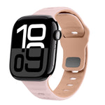 سوار ساعة سيليكون بقفل عكسي بنمط الموجة، لسلسلة Apple Watch 10 مقاس 46 مم، لسلسلة Apple Watch 10 مقاس 42 مم، لسلسلة Apple Watch SE 2023 مقاس 44 مم، لسلسلة Apple Watch SE 2023 مقاس 40 مم