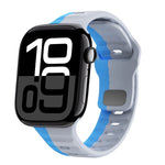 سوار ساعة سيليكون بقفل عكسي بنمط الموجة، لسلسلة Apple Watch 10 مقاس 46 مم، لسلسلة Apple Watch 10 مقاس 42 مم، لسلسلة Apple Watch SE 2023 مقاس 44 مم، لسلسلة Apple Watch SE 2023 مقاس 40 مم