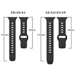 سوار ساعة سيليكون بقفل عكسي بنمط الموجة، لسلسلة Apple Watch Ultra 2 مقاس 49 مم، لسلسلة Apple Watch 9 مقاس 45 مم، لسلسلة Apple Watch 9 مقاس 41 مم، لسلسلة Apple Watch Ultra مقاس 49 مم
