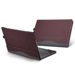 حافظة لابتوب من الجلد مقاومة للصدمات، لـ HP ProBook 445 14 بوصة G10، لـ HP ProBook 455 15.6 بوصة G10، لـ HP لابتوب 17-cu / 17s-cu 17.3 بوصة، لـ HP Pavilion X360 لابتوب 14-dw / 14m-dw، لـ HP لابتوب 14s-dp / 14-dk / 14s-dk