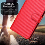 غطاء هاتف من جلد ألياف الكربون مع إبزيم وحبل معصم YX0070، لهواتف iPhone 16 Pro، iPhone 16 Plus، iPhone 16، iPhone 15 Pro Max، iPhone 15 Pro، iPhone 15 Plus