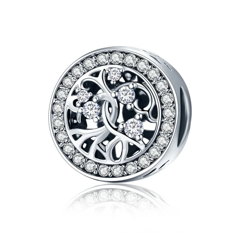 سوار شجرة الحياة من الفضة الإسترلينية S925 مزين بخيوط وخرز مفكك