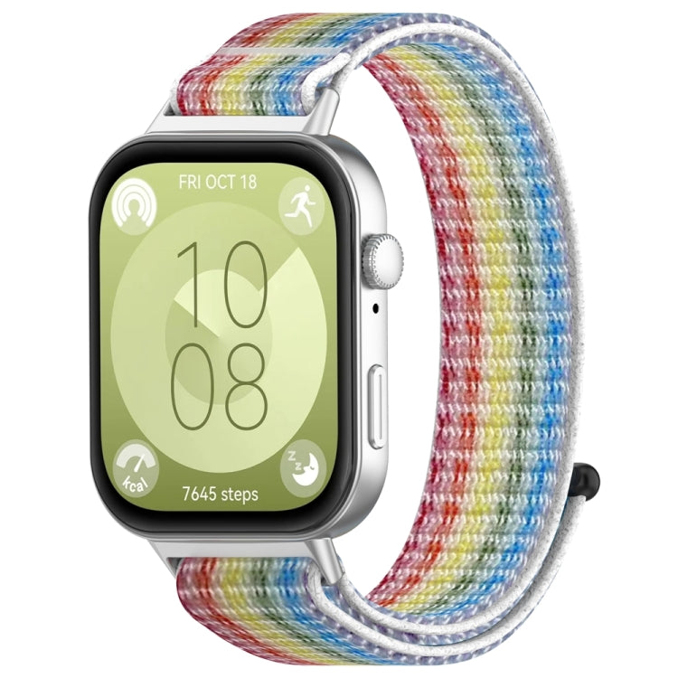 Nylon Loop Hook and Loop Fastener Watch Band, For Huawei Watch Fit3