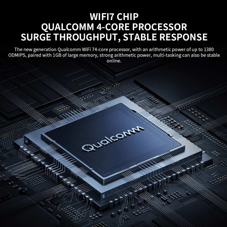 راوتر شاومي BE6500 Pro واي فاي 7 ثنائي النطاق مع مضخم إشارة مستقل 8 قنوات وذاكرة 1GB، قابس الولايات المتحدة