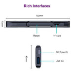 جهاز تلفاز أندرويد HK1 RBOX D8 RK3528 بنظام Android 13.0 رباعي النواة بدقة 8K HD وواي فاي 6 وبلوتوث، 2GB+16GB، 4GB+32GB