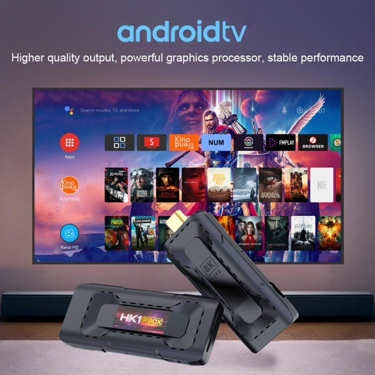 جهاز تلفاز أندرويد HK1 RBOX D8 RK3528 بنظام Android 13.0 رباعي النواة بدقة 8K HD وواي فاي 6 وبلوتوث، 2GB+16GB، 4GB+32GB