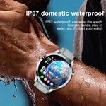 WS-26 ساعة ذكية رياضية بشاشة 1.52 بوصة IP67 تدعم مكالمات البلوتوث / النوم / أكسجين الدم / معدل ضربات القلب / ضغط الدم، سوار سيليكون، سوار فولاذي، سوار جلد