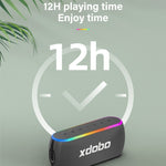 مكبر صوت لاسلكي Xdobo X8 III BT5.3 IPX7 مع إضاءة RGB، يدعم بلوتوث/بطاقة TF/USB/AUX، X8 III