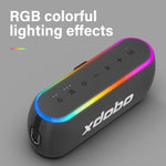 مكبر صوت لاسلكي Xdobo X8 III BT5.3 IPX7 مع إضاءة RGB، يدعم بلوتوث/بطاقة TF/USB/AUX، X8 III