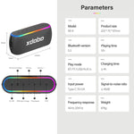 مكبر صوت لاسلكي Xdobo X8 III BT5.3 IPX7 مع إضاءة RGB، يدعم بلوتوث/بطاقة TF/USB/AUX، X8 III