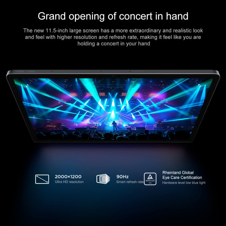 جهاز لوحي Lenovo Xiaoxin Pad Studio بشاشة 11.5 بوصة، واي فاي، ZUI 16، معالج MediaTek Helio G99 ثماني النواة، يدعم التعرف على الوجه، 8GB+128GB، 8GB+256GB