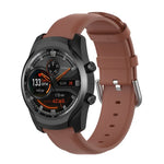 سوار جلد بمشبك ذيل دائري مقاس 22مم، لساعات Ticwatch Pro 2020، وللساعات Huawei Watch GT2E، وللساعات Samsung Galaxy Watch 3 مقاس 45مم