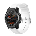 سوار جلد بمشبك ذيل دائري مقاس 22مم، لساعات Ticwatch Pro 2020، وللساعات Huawei Watch GT2E، وللساعات Samsung Galaxy Watch 3 مقاس 45مم