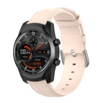 سوار جلد بمشبك ذيل دائري مقاس 22مم، لساعات Ticwatch Pro 2020، وللساعات Huawei Watch GT2E، وللساعات Samsung Galaxy Watch 3 مقاس 45مم