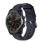 سوار جلد بمشبك ذيل دائري مقاس 22مم، لساعات Ticwatch Pro 2020، وللساعات Huawei Watch GT2E، وللساعات Samsung Galaxy Watch 3 مقاس 45مم