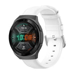 سوار جلد بمشبك ذيل دائري مقاس 22مم، لساعات Ticwatch Pro 2020، وللساعات Huawei Watch GT2E، وللساعات Samsung Galaxy Watch 3 مقاس 45مم