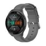 سوار جلد بمشبك ذيل دائري مقاس 22مم، لساعات Ticwatch Pro 2020، وللساعات Huawei Watch GT2E، وللساعات Samsung Galaxy Watch 3 مقاس 45مم