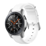 سوار جلد بمشبك ذيل دائري مقاس 22مم، لساعات Ticwatch Pro 2020، وللساعات Huawei Watch GT2E، وللساعات Samsung Galaxy Watch 3 مقاس 45مم