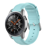 سوار جلد بمشبك ذيل دائري مقاس 22مم، لساعات Ticwatch Pro 2020، وللساعات Huawei Watch GT2E، وللساعات Samsung Galaxy Watch 3 مقاس 45مم