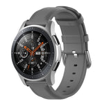 سوار جلد بمشبك ذيل دائري مقاس 22مم، لساعات Ticwatch Pro 2020، وللساعات Huawei Watch GT2E، وللساعات Samsung Galaxy Watch 3 مقاس 45مم