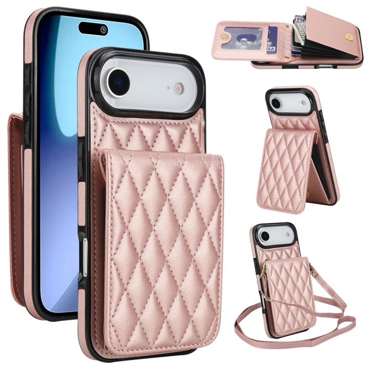 حقيبة بطاقات كروس بودي بشكل معين مع حماية RFID لحافظة الهاتف، لهواتف iPhone 16e / 17e، لهاتف iPhone 17 Pro Max، لهاتف iPhone 17 Pro، لهاتف iPhone 17، لهاتف iPhone Air، لهاتف iPhone 16 Pro Max، لهاتف iPhone 16 Pro، لهاتف iPhone 16 Plus