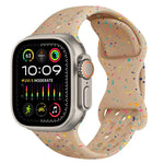 سوار ساعة من السيليكون بنمط تمويه مع إبزيم فراشة بنمط ثقوب، لسلسلة Apple Watch Ultra 2 مقاس 49مم، لسلسلة Apple Watch 9 مقاس 45مم، لسلسلة Apple Watch 9 مقاس 41مم، لسلسلة Apple Watch Ultra مقاس 49مم