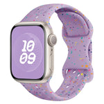سوار ساعة من السيليكون بنمط تمويه مع إبزيم فراشة بنمط ثقوب، لسلسلة Apple Watch 8 مقاس 41مم، لسلسلة Apple Watch 8 مقاس 45مم، لسلسلة Apple Watch SE 2022 مقاس 40مم، لسلسلة Apple Watch SE 2022 مقاس 44مم