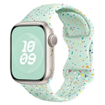 سوار ساعة من السيليكون بنمط تمويه مع إبزيم فراشة بنمط ثقوب، لسلسلة Apple Watch 2 مقاس 42مم، لسلسلة Apple Watch 2 مقاس 38مم، لسلسلة Apple Watch مقاس 42مم، لسلسلة Apple Watch مقاس 38مم