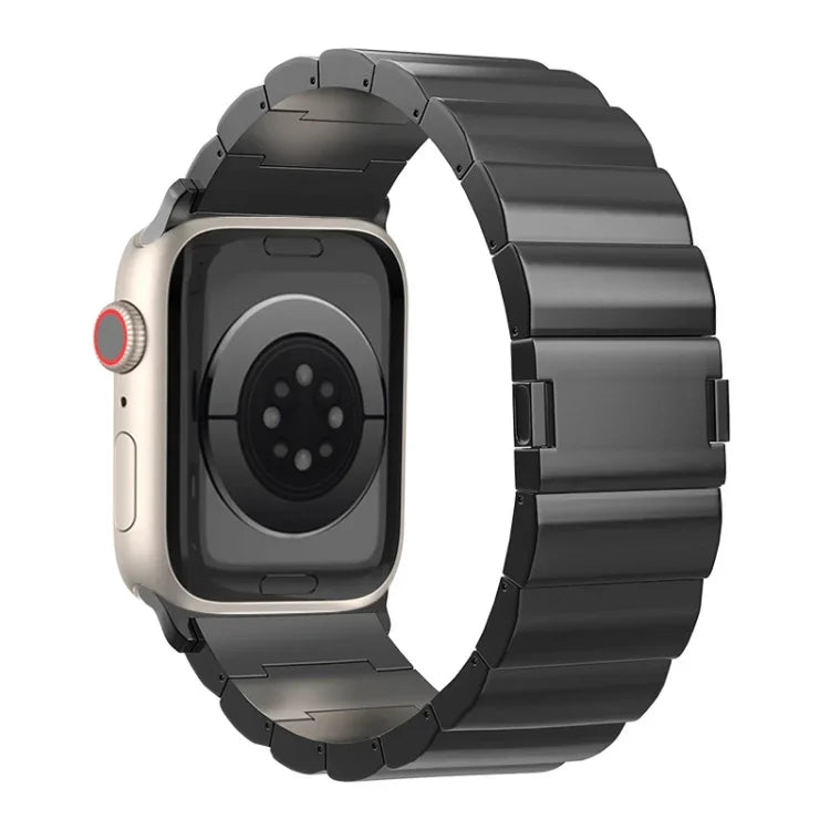 سوار ساعة معدني من التيتانيوم مع إبزيم مغناطيسي بحبة واحدة، لسلسلة Apple Watch 2 مقاس 42مم، لسلسلة Apple Watch 2 مقاس 38مم، لسلسلة Apple Watch مقاس 42مم، لسلسلة Apple Watch مقاس 38مم