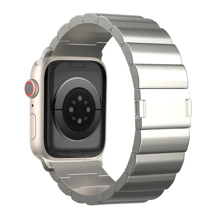 سوار ساعة معدني من التيتانيوم مع إبزيم مغناطيسي بحبة واحدة، لسلسلة Apple Watch 2 مقاس 42مم، لسلسلة Apple Watch 2 مقاس 38مم، لسلسلة Apple Watch مقاس 42مم، لسلسلة Apple Watch مقاس 38مم