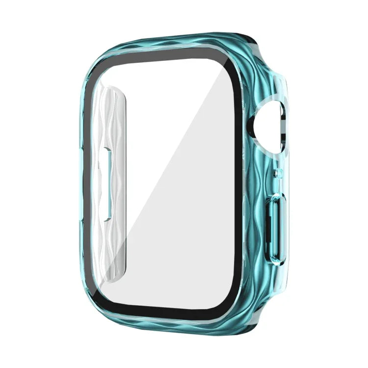 حافظة واقية من الزجاج المقسى الهجين 2 في 1 للكمبيوتر، لسلسلة Apple Watch 6 / 5 / 4 / SE مقاس 44مم، لسلسلة Apple Watch 6 / 5 / 4 / SE مقاس 40مم، لسلسلة Apple Watch 9 / 8 / 7 مقاس 45مم، لسلسلة Apple Watch 9 / 8 / 7 مقاس 41مم