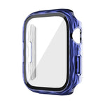 حافظة واقية من الزجاج المقسى الهجين 2 في 1 للكمبيوتر، لسلسلة Apple Watch 6 / 5 / 4 / SE مقاس 44مم، لسلسلة Apple Watch 6 / 5 / 4 / SE مقاس 40مم، لسلسلة Apple Watch 9 / 8 / 7 مقاس 45مم، لسلسلة Apple Watch 9 / 8 / 7 مقاس 41مم