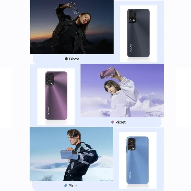 HOTWAV Note 13، التعرف على بصمة الإصبع الجانبية، شاشة 6.6 بوصة أندرويد 13 معالج T606 ثماني النواة حتى 1.6 جيجاهرتز، الشبكة: 4G، OTG، 4GB+128GB