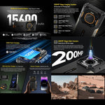 Ulefone Armor 26 Ultra نسخة جهاز اتصال لاسلكي (واكي-توكي) هاتف متين، شاشة 6.78 بوصة أندرويد 13 معالج MediaTek Dimensity 8020 ثماني النواة، الشبكة: 5G، NFC، 12GB+512GB نسخة جهاز اتصال لاسلكي