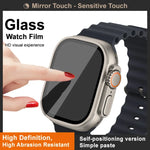 فيلم حماية شاشة زجاجي مقسى من IMAK مع تحديد موضع مدمج، لـ Apple Watch Ultra 1/2/3 مقاس 49مم
