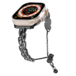 Rhinestone Peacock Metal Bracelet Watch Band, For Apple Watch SE 2023 44mm, For Apple Watch SE 2023 40mm, For Apple Watch Ultra 2 49mm, For Apple Watch Series 9 45mm, For Apple Watch Series 9 41mm, For Apple Watch Ultra 49mm, For Apple Watch Series 8 4...