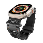 سوار ساعة من TPU مع موصل من الفولاذ المقاوم للصدأ، لسلسلة Apple Watch SE 2023 مقاس 44مم، لسلسلة Apple Watch Ultra 2 مقاس 49مم