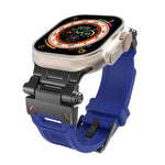 سوار ساعة من TPU مع موصل من الفولاذ المقاوم للصدأ، لسلسلة Apple Watch 9 مقاس 45مم، لسلسلة Apple Watch Ultra مقاس 49مم