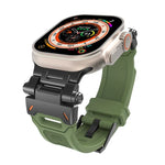 سوار ساعة من TPU مع موصل من الفولاذ المقاوم للصدأ، لسلسلة Apple Watch 7 مقاس 45مم، لسلسلة Apple Watch SE مقاس 44مم
