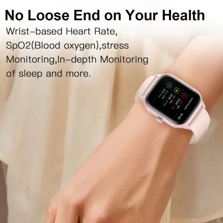 LEMFO LT10 ساعة ذكية بشاشة TFT مقاس 2.01 بوصة تدعم مكالمات البلوتوث / مراقبة الصحة، سوار فولاذي، سوار سيليكون
