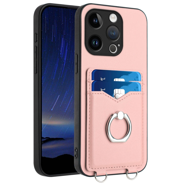 حافظة هاتف مع حامل بطاقة وخاتم R20، لهاتف iPhone 17 Pro Max، لهاتف iPhone 17 Pro، لهاتف iPhone 17، لهاتف iPhone Air، لهاتف iPhone 15 Pro Max، لهاتف iPhone 15 Pro، لهاتف iPhone 15 Plus، لهاتف iPhone 15