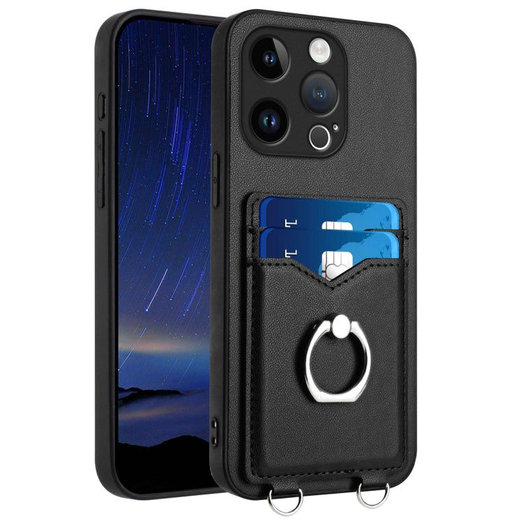حافظة هاتف مع حامل بطاقة وخاتم R20، لهاتف iPhone 17 Pro Max، لهاتف iPhone 17 Pro، لهاتف iPhone 17، لهاتف iPhone Air، لهاتف iPhone 15 Pro Max، لهاتف iPhone 15 Pro، لهاتف iPhone 15 Plus، لهاتف iPhone 15