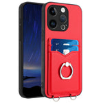 حافظة هاتف مع حامل بطاقة وخاتم R20، لهاتف iPhone 17 Pro Max، لهاتف iPhone 17 Pro، لهاتف iPhone 17، لهاتف iPhone Air، لهاتف iPhone 15 Pro Max، لهاتف iPhone 15 Pro، لهاتف iPhone 15 Plus، لهاتف iPhone 15