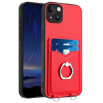 حافظة هاتف مع حامل بطاقة وخاتم R20، لهاتف iPhone 17 Pro Max، لهاتف iPhone 17 Pro، لهاتف iPhone 17، لهاتف iPhone Air، لهاتف iPhone 15 Pro Max، لهاتف iPhone 15 Pro، لهاتف iPhone 15 Plus، لهاتف iPhone 15