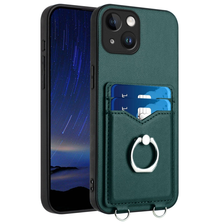 حافظة هاتف مع حامل بطاقة وخاتم R20، لهاتف iPhone 17 Pro Max، لهاتف iPhone 17 Pro، لهاتف iPhone 17، لهاتف iPhone Air، لهاتف iPhone 15 Pro Max، لهاتف iPhone 15 Pro، لهاتف iPhone 15 Plus، لهاتف iPhone 15