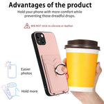 حافظة هاتف مع حامل بطاقة وخاتم R20، لهاتف iPhone 14 Plus، لهاتف iPhone 14، لهاتف iPhone 14 Pro، لهاتف iPhone 14 Pro Max، لهاتف iPhone SE 2022 / SE 2020 / 8، لهاتف iPhone 13 Pro Max، لهاتف iPhone 13 Pro، لهاتف iPhone 13