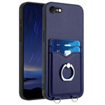 حافظة هاتف مع حامل بطاقة وخاتم R20، لهاتف iPhone 14 Plus، لهاتف iPhone 14، لهاتف iPhone 14 Pro، لهاتف iPhone 14 Pro Max، لهاتف iPhone SE 2022 / SE 2020 / 8، لهاتف iPhone 13 Pro Max، لهاتف iPhone 13 Pro، لهاتف iPhone 13