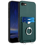 حافظة هاتف مع حامل بطاقة وخاتم R20، لهاتف iPhone 14 Plus، لهاتف iPhone 14، لهاتف iPhone 14 Pro، لهاتف iPhone 14 Pro Max، لهاتف iPhone SE 2022 / SE 2020 / 8، لهاتف iPhone 13 Pro Max، لهاتف iPhone 13 Pro، لهاتف iPhone 13