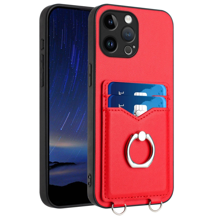 حافظة هاتف مع حامل بطاقة وخاتم R20، لهاتف iPhone 14 Plus، لهاتف iPhone 14، لهاتف iPhone 14 Pro، لهاتف iPhone 14 Pro Max، لهاتف iPhone SE 2022 / SE 2020 / 8، لهاتف iPhone 13 Pro Max، لهاتف iPhone 13 Pro، لهاتف iPhone 13